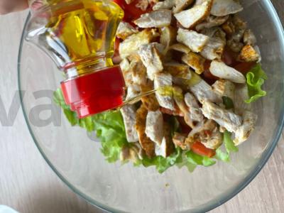 Vištienos ir fetos salotos Žingsnis 4