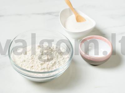 Vafliai ant keptuvės Žingsnis 1