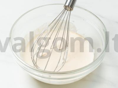 Vafliai ant keptuvės Žingsnis 2