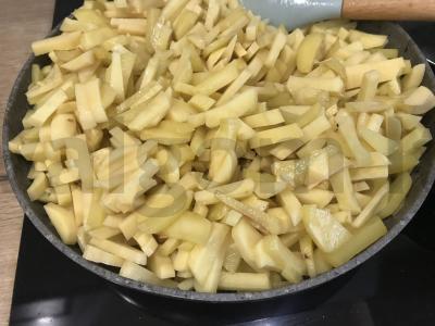 Kepta bulvytė su grybais Žingsnis 1