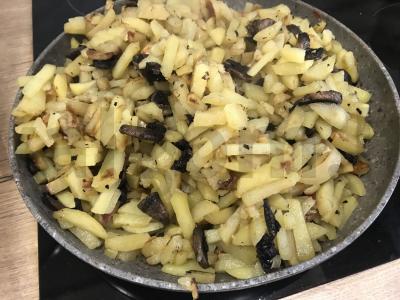 Kepta bulvytė su grybais Žingsnis 4