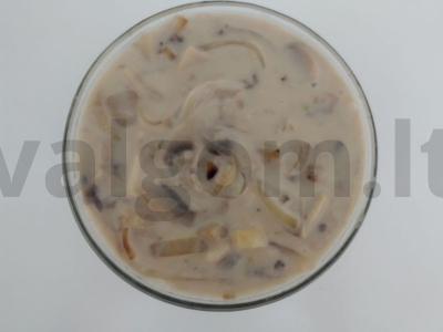 Vegetariškas grybų padažas su kokosų pienu pagrindine nuotrauka