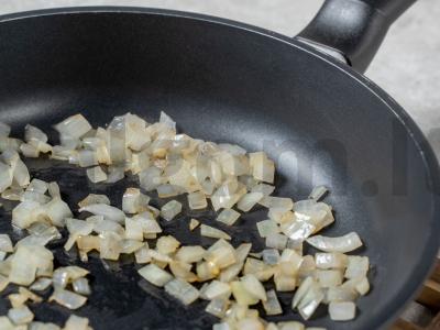 Bulvės su faršu ir grybais Žingsnis 2