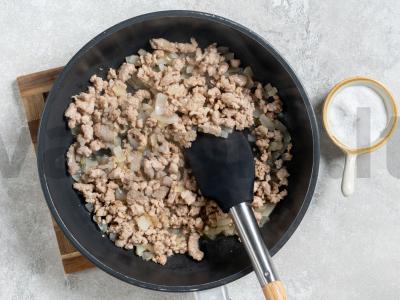 Bulvės su faršu ir grybais Žingsnis 3