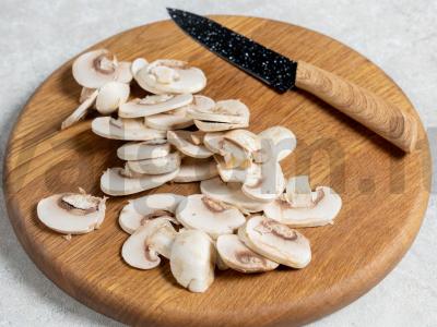 Bulvės su faršu ir grybais Žingsnis 4