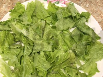 Salotos su grietinėlės tunu Žingsnis 2