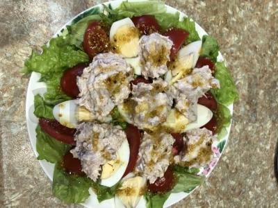 Salotos su grietinėlės tunu Žingsnis 5