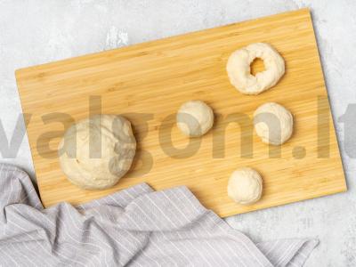 Namų bageliai iš mielinės tešlos Žingsnis 2