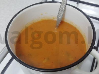 Sūrusis sriuba su kiauliena Žingsnis 3