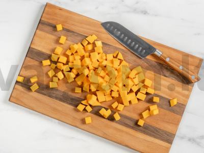 Moliūgų desertas su apelsinu Žingsnis 1