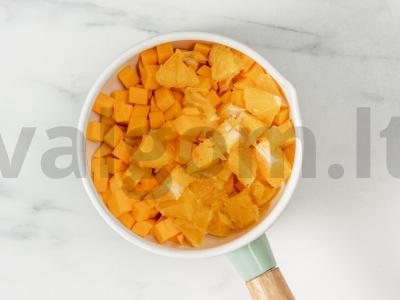 Moliūgų desertas su apelsinu Žingsnis 3