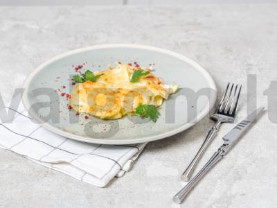 Cukinijos su sūriu orkaitėje pagrindine nuotrauka