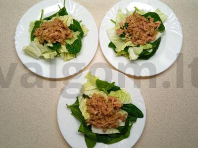 Lengvas tuno ir granato salotas Žingsnis 2