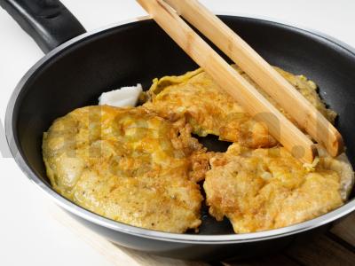 Kalakutienos filė kotletas kokosų aliejuje Žingsnis 2