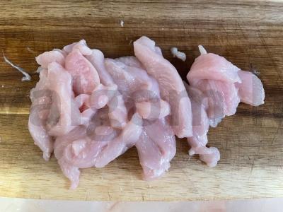 Vištienos padažas su pomidorų pasta Žingsnis 1