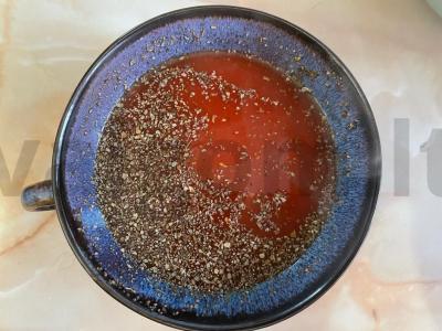 Vištienos padažas su pomidorų pasta Žingsnis 4