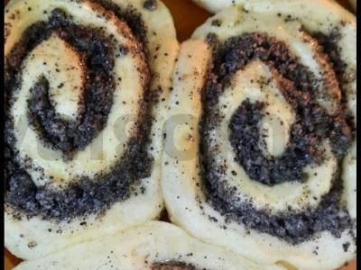 Šokoladiniai bandelės su aguonomis ir razinomis Žingsnis 7