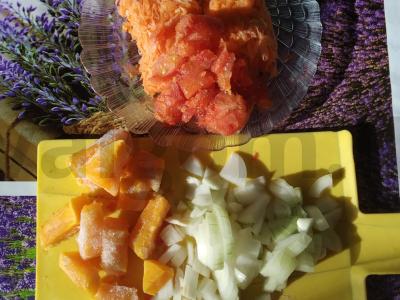 Keptas elnienos patiekalas su moliūgu Žingsnis 2