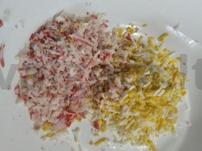 Krabų rutuliukai užkandžiams Žingsnis 2