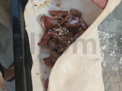 Štrudelis su riešutais ir obuoliais Žingsnis 3