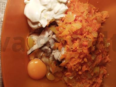 Žuvies apkepas su daržovėmis ir sūriu Žingsnis 3