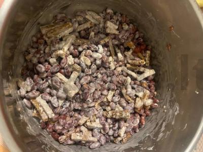 5 minučių raudonųjų pupelių salotas Žingsnis 3