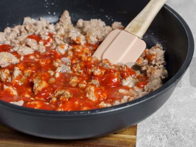 Makaronai orkaitėje su mėsa Žingsnis 3