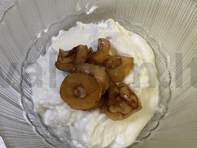 Varškė vaikams su zefyrais ir persikų uogiene Žingsnis 5