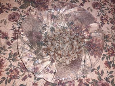 Virti grikių, pomidorų ir rukolos garnyras Žingsnis 1