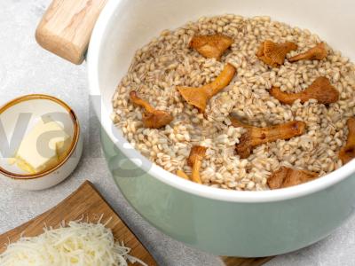 Perlotto su šilagėlėmis ir parmezanu Žingsnis 3