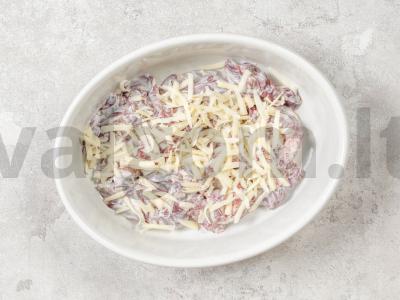 Vištienos kepenėlės su sūriu orkaitėje Žingsnis 2