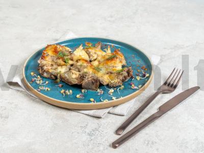 Vištienos kepenėlės su sūriu orkaitėje pagrindine nuotrauka