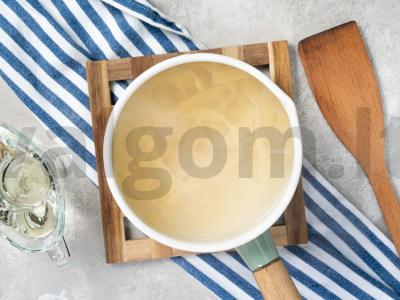 Talyatelle makaronai su lašiša Žingsnis 1