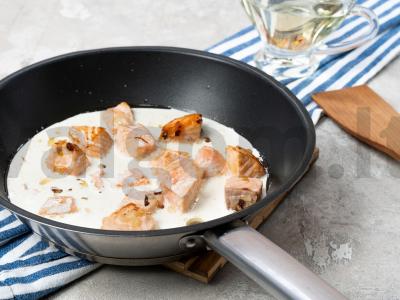 Talyatelle makaronai su lašiša Žingsnis 2