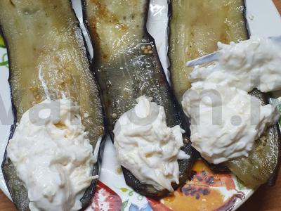 Baklažanų ritinėliai Žingsnis 4