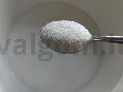 Tatarų manų sriuba su melisa Žingsnis 2