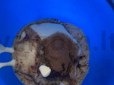 Keksiukai „Bulvė“ su šokoladiniu kremu Žingsnis 2