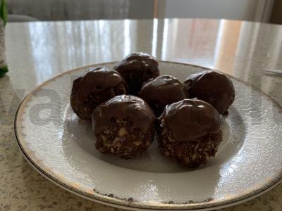 Keksiukai „Bulvė“ su šokoladiniu kremu pagrindine nuotrauka