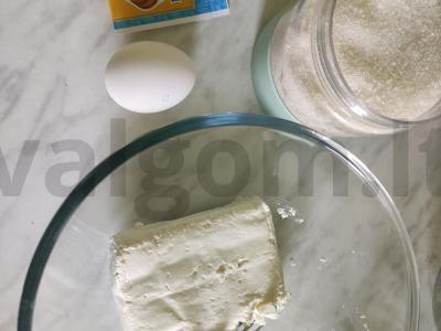 Varškės kruasanai su aguonomis Žingsnis 1