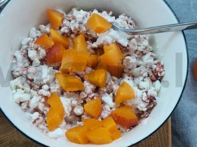 Varškė su vaisiais pusryčiams Žingsnis 3