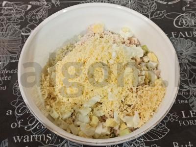 Salotos su raudonaisiais pupelėmis, vištienos krūtinėle ir dižono garstyčiomis Žingsnis 5