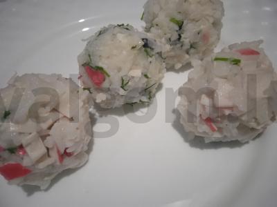 Sushi „Rutuliukai“ Žingsnis 3