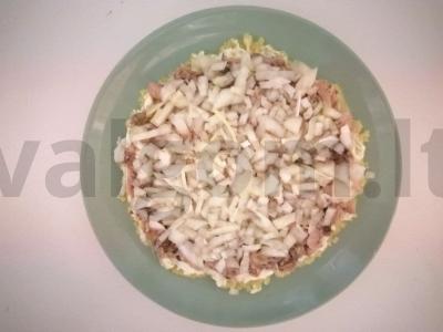 Greitas salotas su sardinomis ir granatu Žingsnis 3