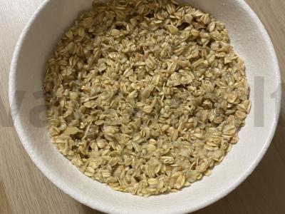 Greita avižinė košė su žemės riešutų sviestu ir šokoladu Žingsnis 3