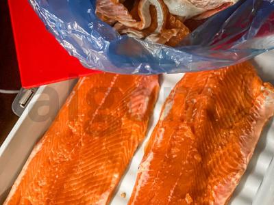 Lašiša aštriame marinate Žingsnis 1