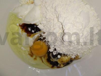 Sūrio pyragėliai „Mirabelė“ su slyvų uogiene Žingsnis 1