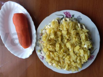 Silkė po kailiu su šakniavaisiais Žingsnis 4