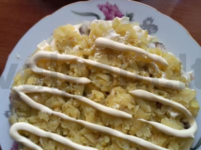 Silkė po kailiu su šakniavaisiais Žingsnis 5