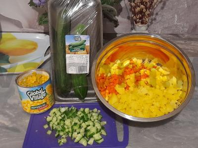 Salotas „Asorti su grybais“ Žingsnis 3