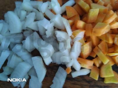 Ryžiai su cukinija Žingsnis 1